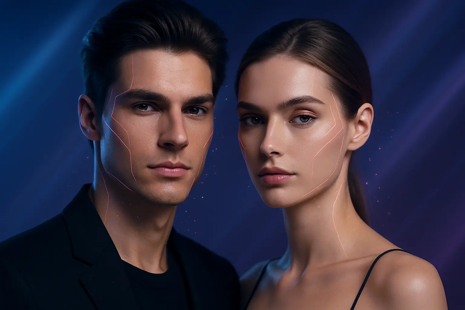 Pretty Scale beauty analysis showcase - AI-powered facial beauty assessment and enhancement recommendations